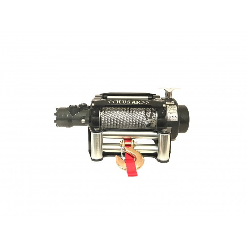 Hydraulický naviják Husarwinch BST Industrial 15000, 24V, oceľové lano