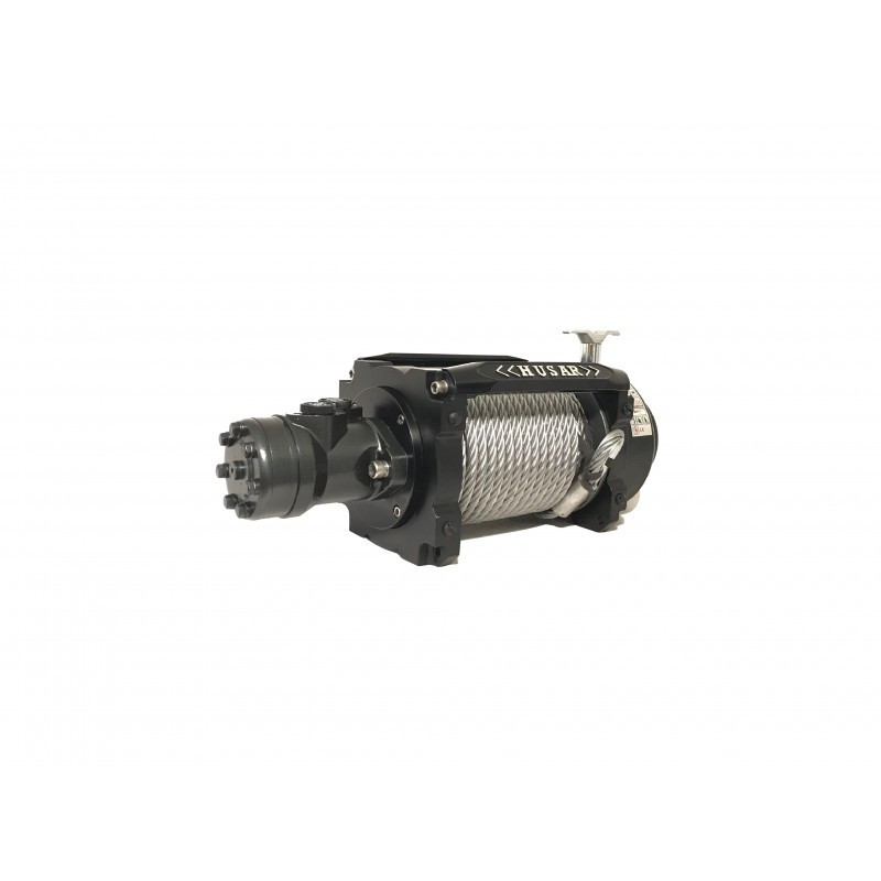 Hydraulický naviják Husarwinch BST Industrial 18000, 24V, oceľové lano