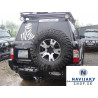 ZADNÝ NÁRAZNÍK S VOZIDLOM NISSAN PATROL Y61 S DOSKOU PRE NAVIJAK