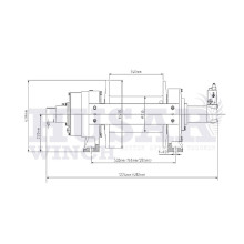 Hydraulický navijak HusarWinch BST H 45000 LBS