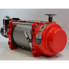 Hydraulický navijak K15000HI s oceľovým lanom, hákom a napínačom