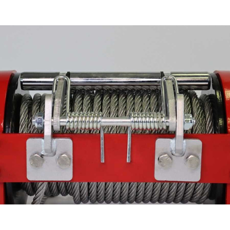 Hydraulický navijak K10000HI s oceľovým lanom,