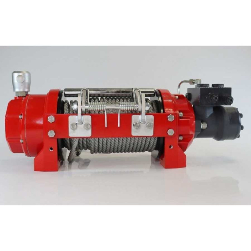 Hydraulický navijak K10000HI s oceľovým lanom,
