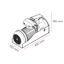Dragonwinch Industrial DWI 400/800 kg