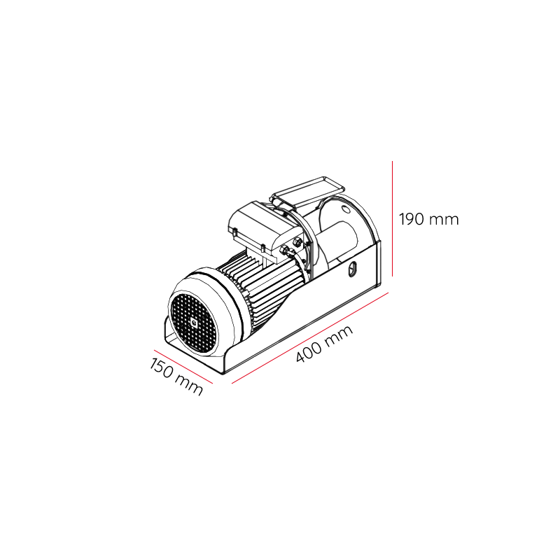 Dragonwinch Industrial DWI 400/800 kg