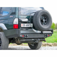 Zadný nárazník Toyota LCJ95 96-02 s rozšíreniami a otvormi pre svetlá