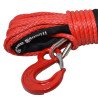 Syntetické lano 25m x 13mm - červené s hákom