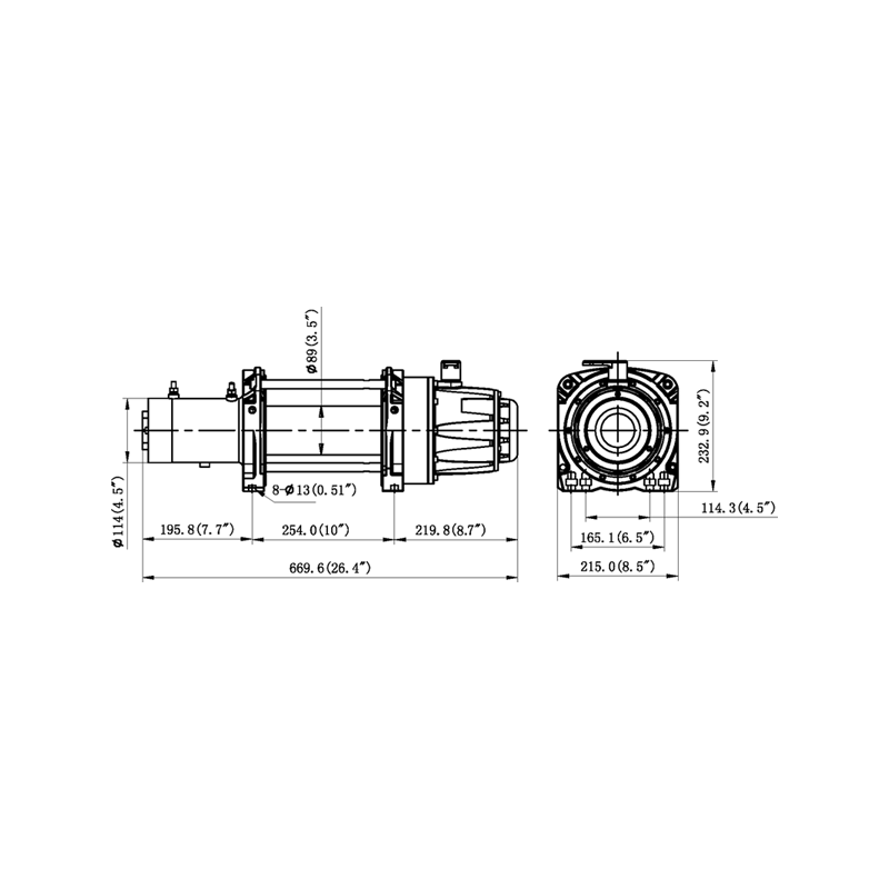KINGONE WINCH TDS 16500lb 24V